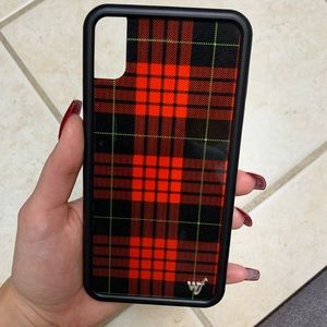 Wildflower Red Plaid iPhone XS Max Case 🍎